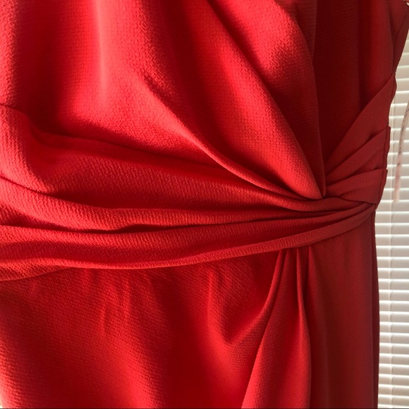 Badgley Mischka gown in Size 4. Coral color. - Picture 2 of 5